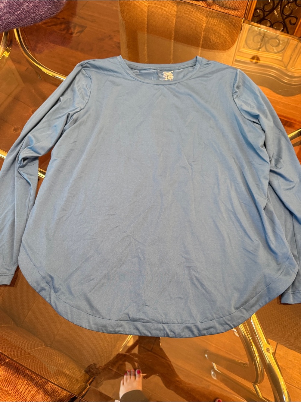 Jockey Blue Long Sleeve Crewneck Tee